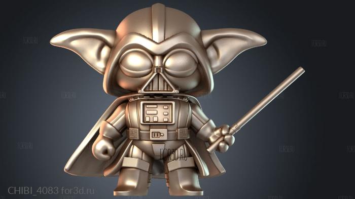 CHIBI_4083 stl model for CNC