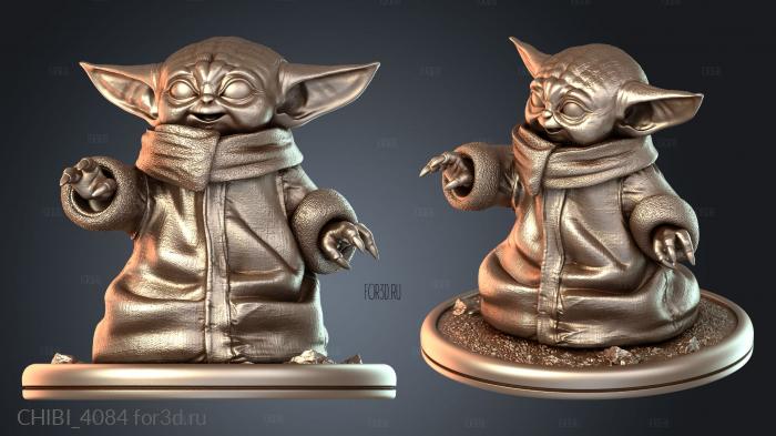 CHIBI_4084 stl model for CNC