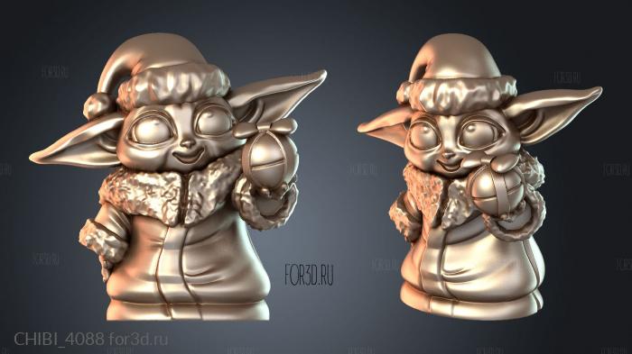 CHIBI_4088 stl model for CNC