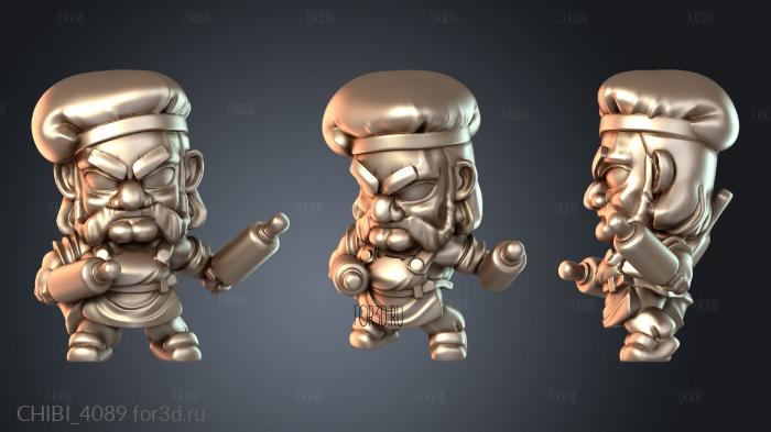 CHIBI_4089 stl model for CNC