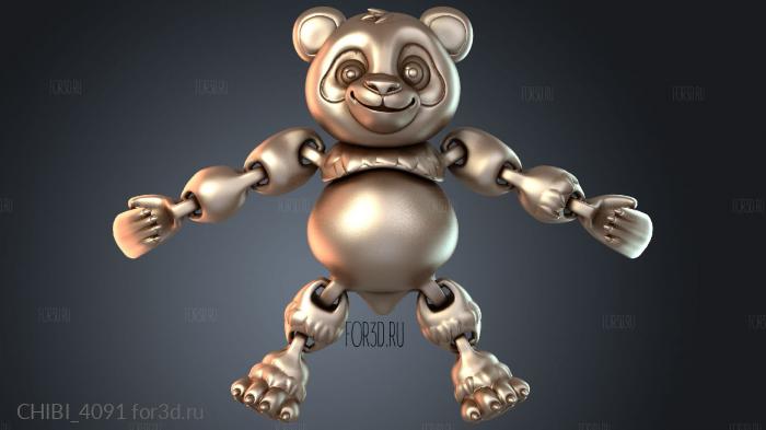CHIBI_4091 stl model for CNC