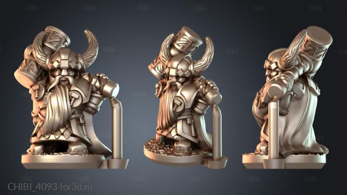 CHIBI_4093 stl model for CNC