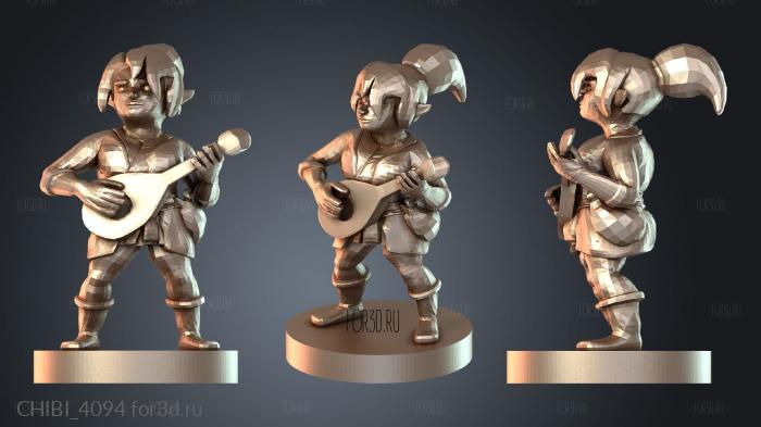 CHIBI_4094 stl model for CNC