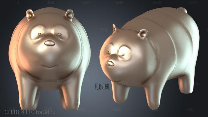 CHIBI_4110 stl model for CNC