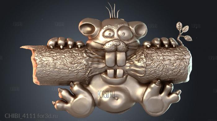 CHIBI_4111 stl model for CNC
