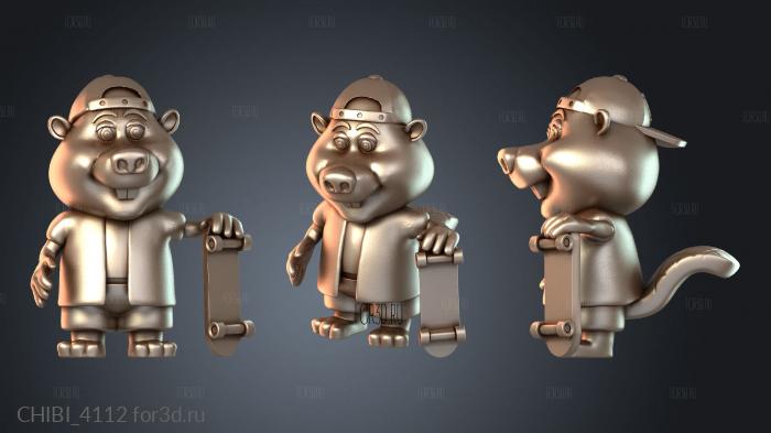 CHIBI_4112 stl model for CNC