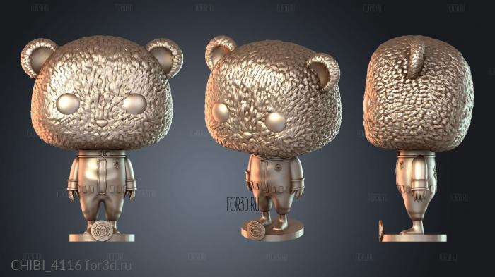 CHIBI_4116 stl model for CNC
