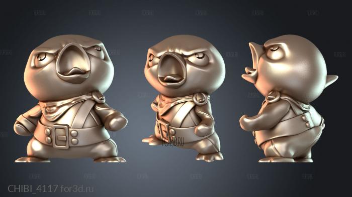 CHIBI_4117 stl model for CNC