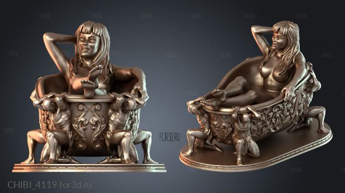 CHIBI_4119 stl model for CNC