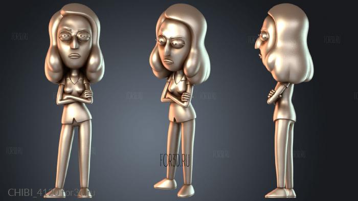 CHIBI_4120 stl model for CNC
