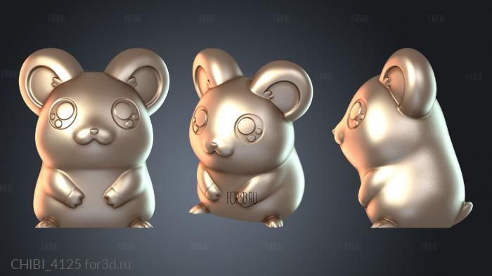 CHIBI_4125 stl model for CNC