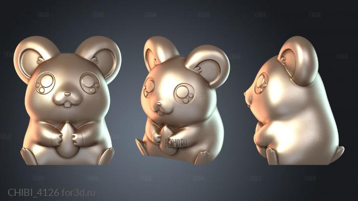 CHIBI_4126 stl model for CNC