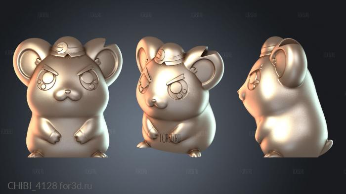 CHIBI_4128 stl model for CNC