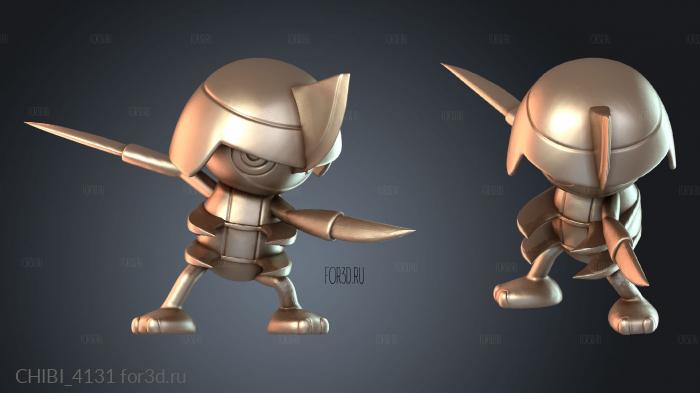 CHIBI_4131 stl model for CNC