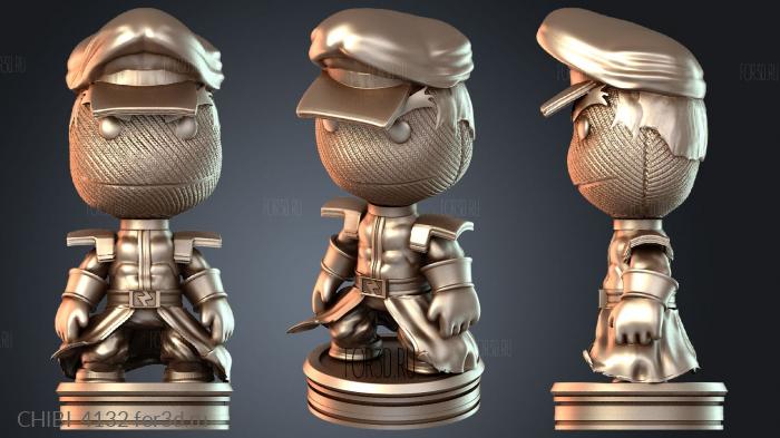 CHIBI_4132 stl model for CNC