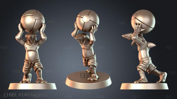 CHIBI_4140 stl model for CNC