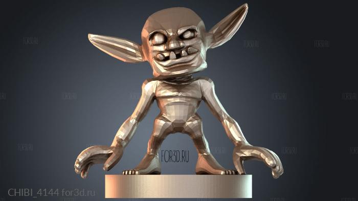 CHIBI_4144 stl model for CNC