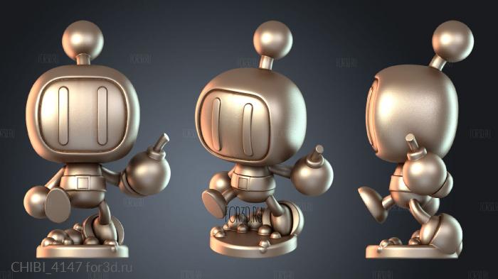 CHIBI_4147 stl model for CNC