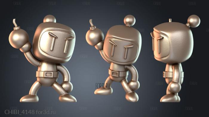 CHIBI_4148 stl model for CNC