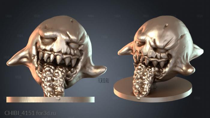 CHIBI_4151 stl model for CNC