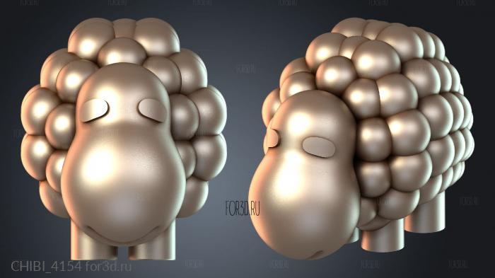 CHIBI_4154 stl model for CNC