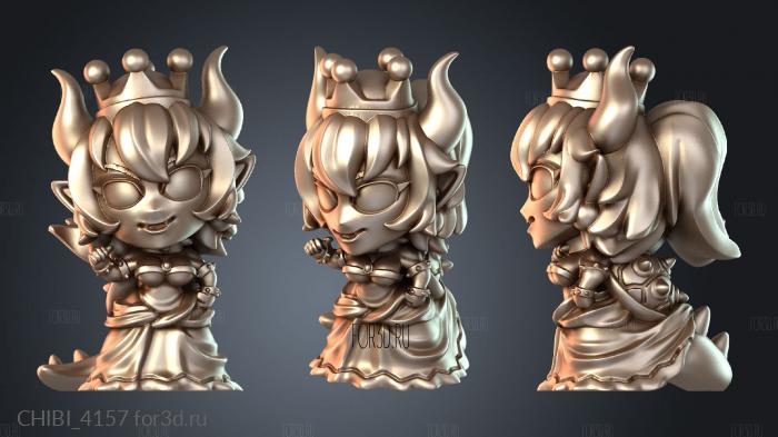 CHIBI_4157 stl model for CNC