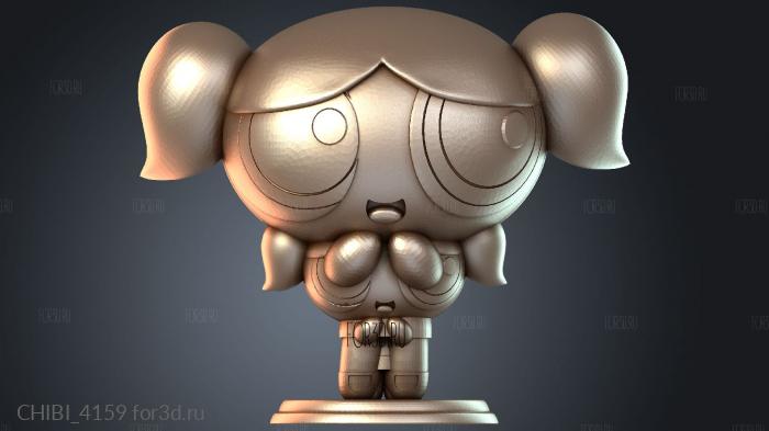 CHIBI_4159 stl model for CNC