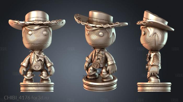 CHIBI_4176 stl model for CNC