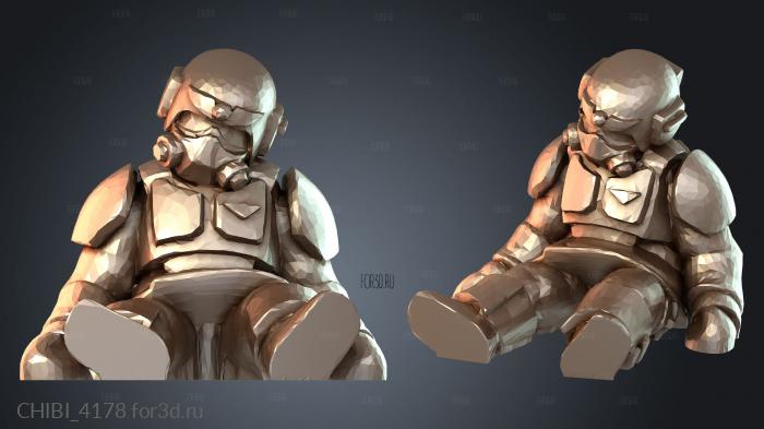 CHIBI_4178 stl model for CNC