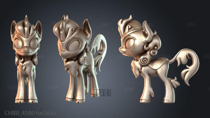 CHIBI_4180 stl model for CNC