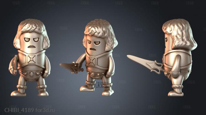 CHIBI_4189 stl model for CNC