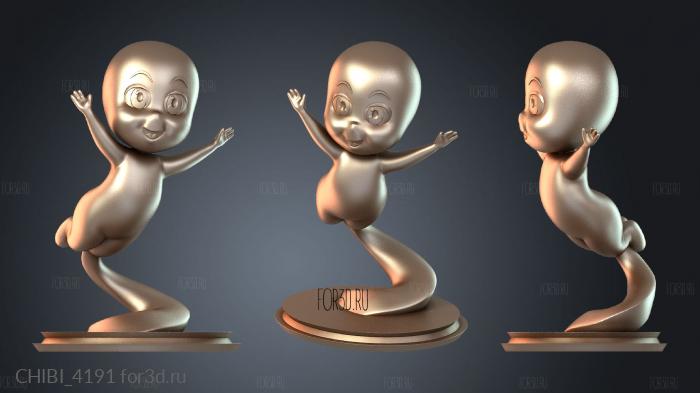 CHIBI_4191 stl model for CNC