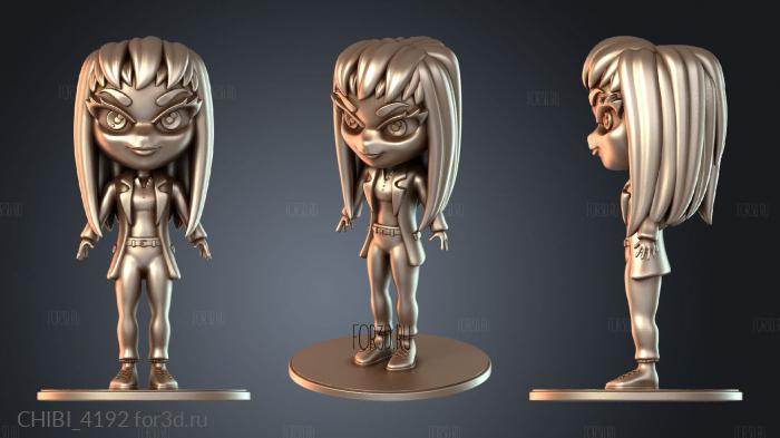 CHIBI_4192 stl model for CNC