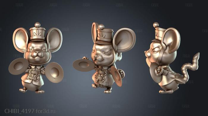 CHIBI_4197 stl model for CNC