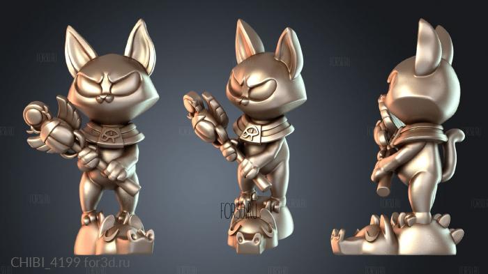 CHIBI_4199 stl model for CNC