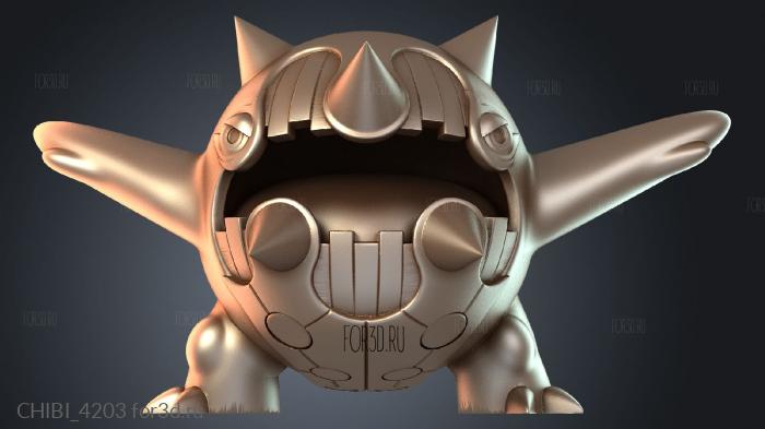 CHIBI_4203 stl model for CNC