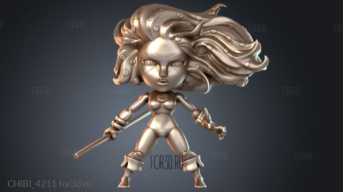 CHIBI_4211 stl model for CNC