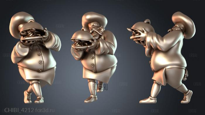 CHIBI_4212 stl model for CNC