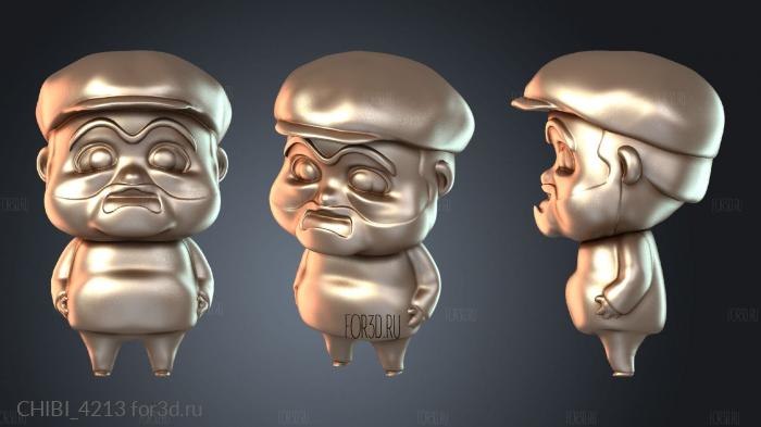 CHIBI_4213 stl model for CNC