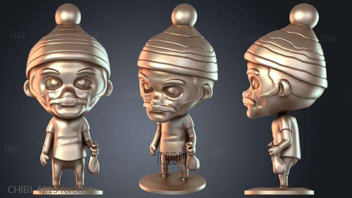 CHIBI_4215 stl model for CNC