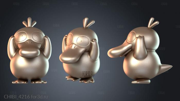 CHIBI_4216 stl model for CNC