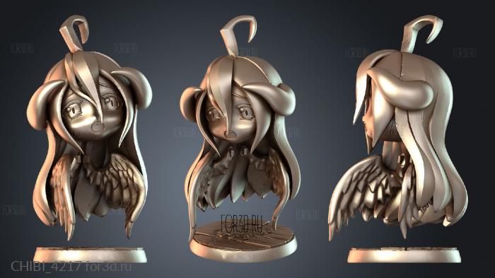 CHIBI_4217 stl model for CNC
