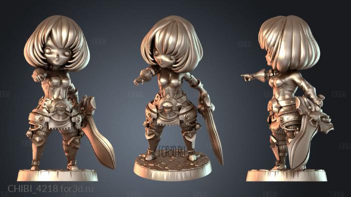 CHIBI_4218 stl model for CNC