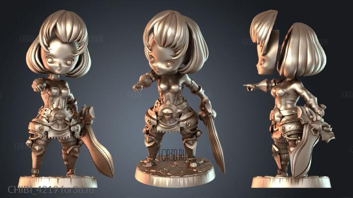 CHIBI_4219 stl model for CNC