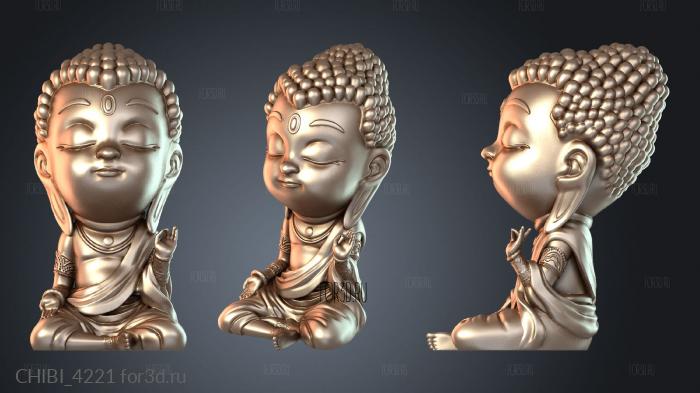 CHIBI_4221 stl model for CNC