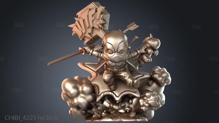 CHIBI_4225 stl model for CNC