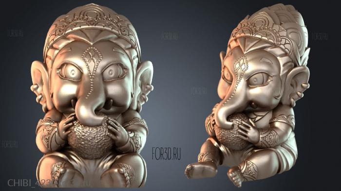 CHIBI_4230 stl model for CNC