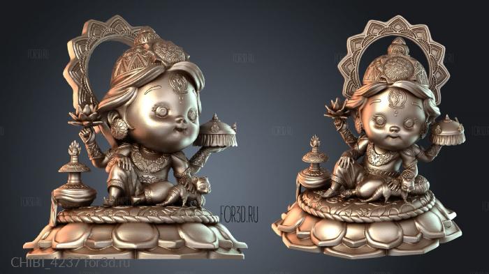 CHIBI_4237 stl model for CNC