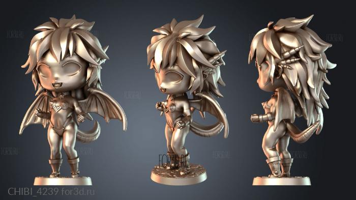 CHIBI_4239 stl model for CNC