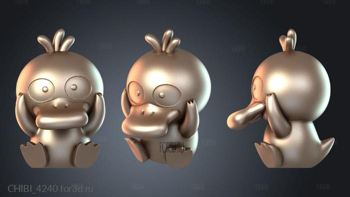 CHIBI_4240 stl model for CNC
